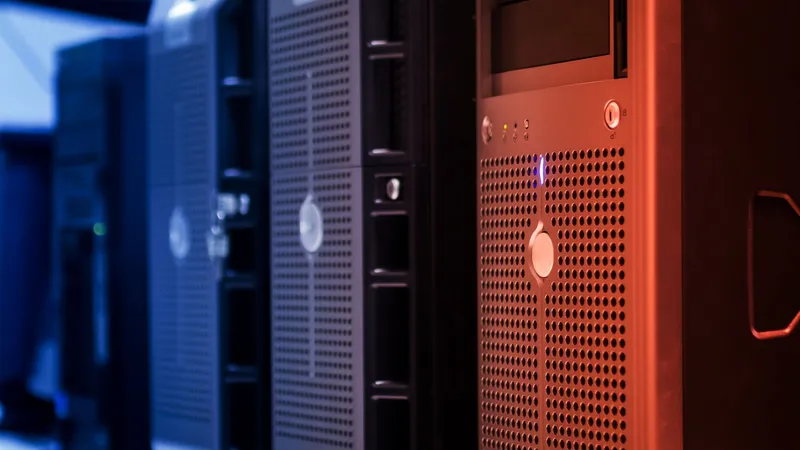 Data center server racks illustrating the budget hosting model behind Contabo and OVHcloud complaints.
