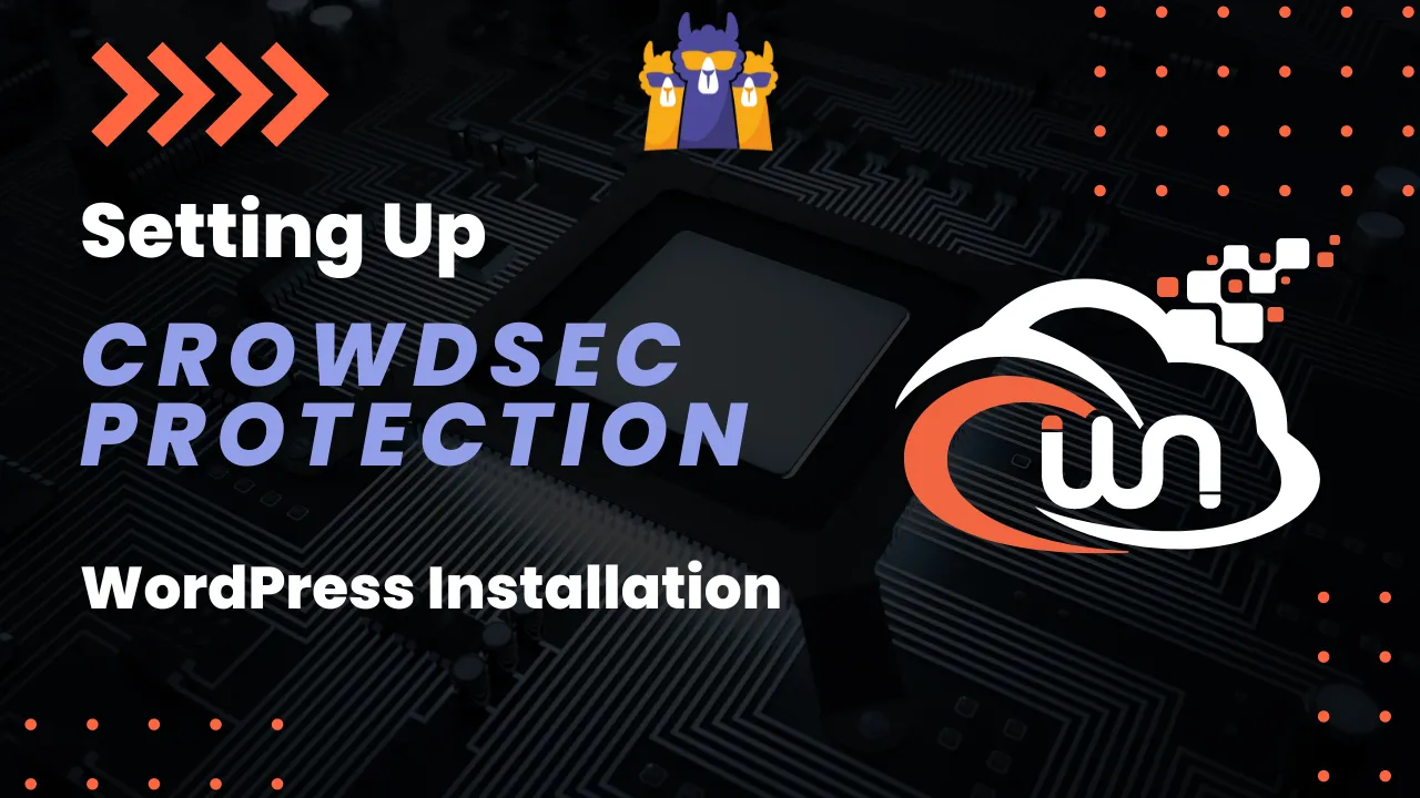 CrowdSec WordPress plugin installed and configured in the WordPress admin showing the bouncer settings