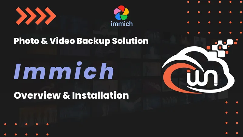 Immich self-hosted photo backup dashboard for private photo and video management on a personal cloud server