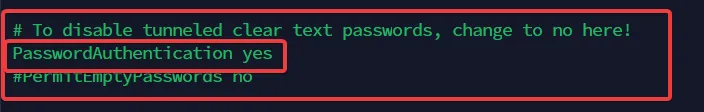 Linux server security: sshd_config showing PasswordAuthentication enabled