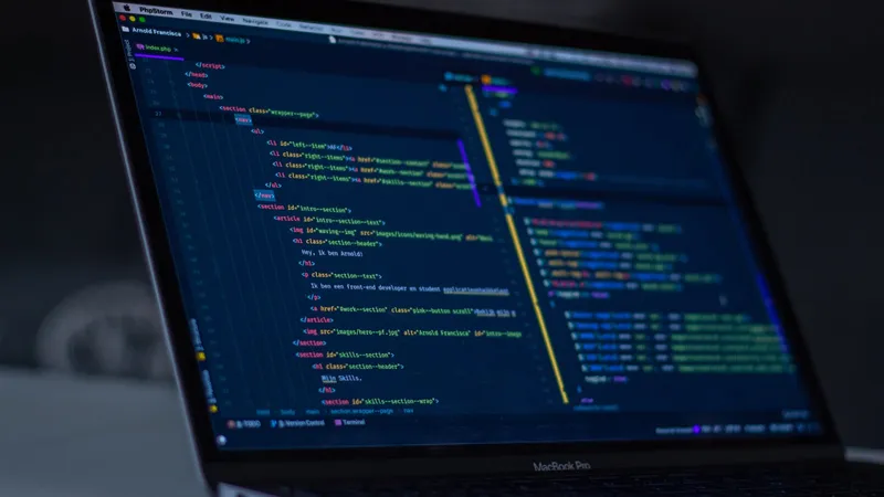 AI-assisted development of Webnestify Hub showing code in a hardened production environment built with Next.js, Postgres, and Docker